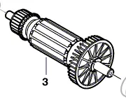 Induit BOSCH réf. 2 609 002 212